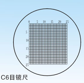 C6型:0.2網形目鏡尺5/25